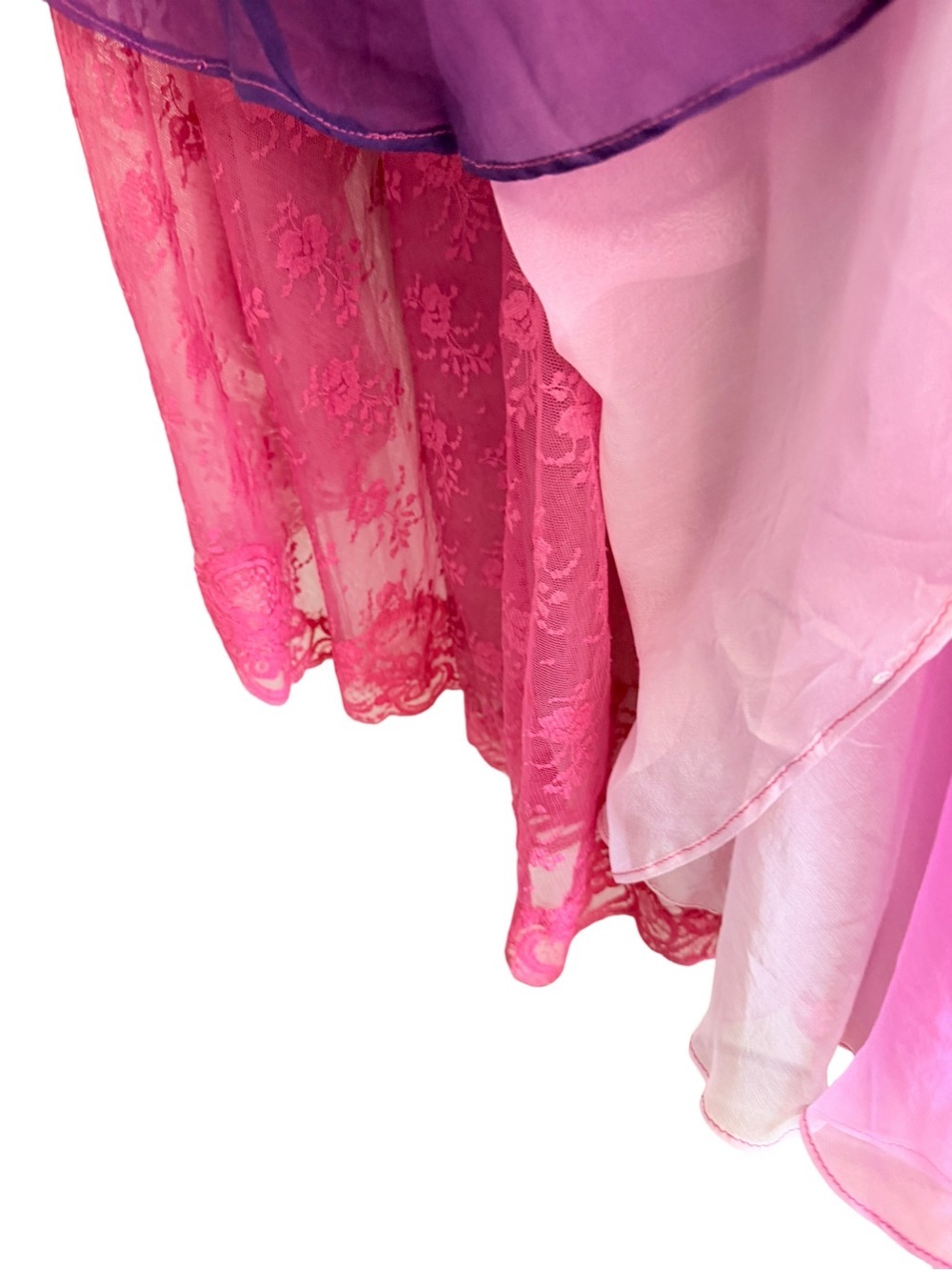Mac Duggal Couture Beaded Strapless High Low Prom Formal Dress Pink Size 4 - Picture 14 of 16
